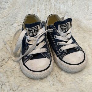 Navy Blue Converse Sneakers